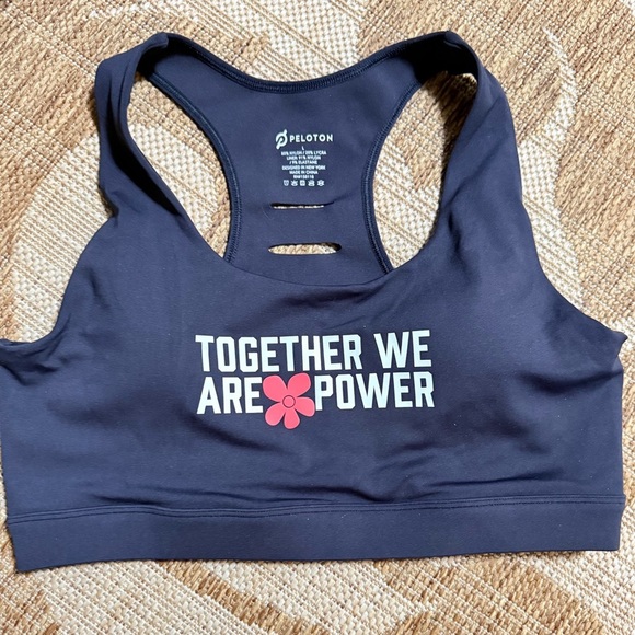 PELOTON SPORTS BRA - black size large. Black History Collection - brand new! - Picture 1 of 2